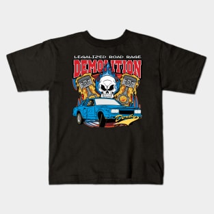 Demolition Derby Racing Kids T-Shirt